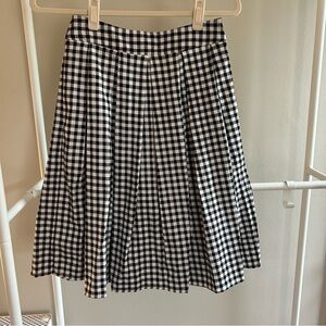 Black and white gingham skirt